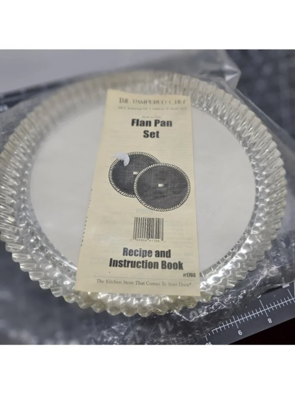 Set of Two Vintage 1996 Pampered Chef FLAN PAN Tarts Desserts